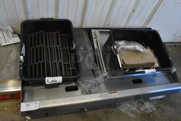 BRAND NEW SCRATCH AND DENT! Cooking Performance Group CPG 351CLCPG48NL Stainless Steel Commercial Natural Gas Powered Countertop Lava Briquette Charbroiler. 160,000 BTU.  - Image 2 of 6