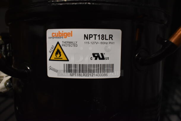 BRAND NEW SCRATCH AND DENT! Cubigel NPT18LR Motor. 115-127 Volts, 1 Phase.  - Image 4 of 4