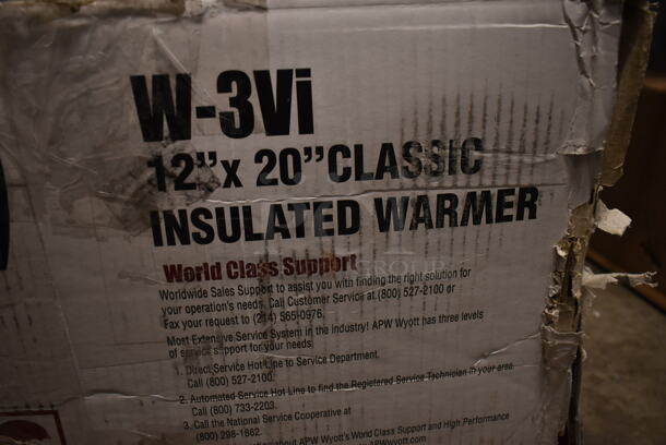 BRAND NEW SCRATCH AND DENT! APW Wyott W-3Vi Stainless Steel Commercial Countertop Full Size Food Warmer. 120 Volts, 1 Phase. Tested and Working! - Image 2 of 4