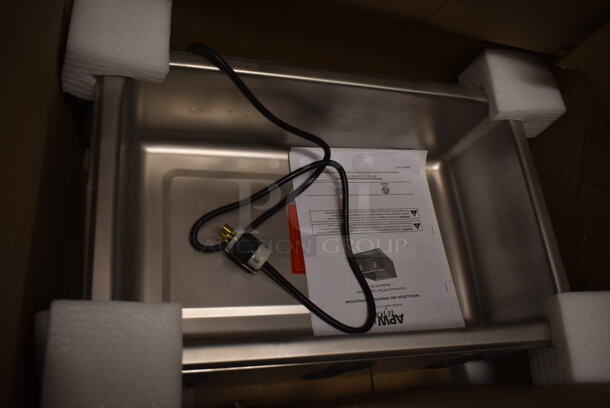 BRAND NEW SCRATCH AND DENT! APW Wyott W-3Vi Stainless Steel Commercial Countertop Full Size Food Warmer. 120 Volts, 1 Phase. Tested and Working! - Image 3 of 4