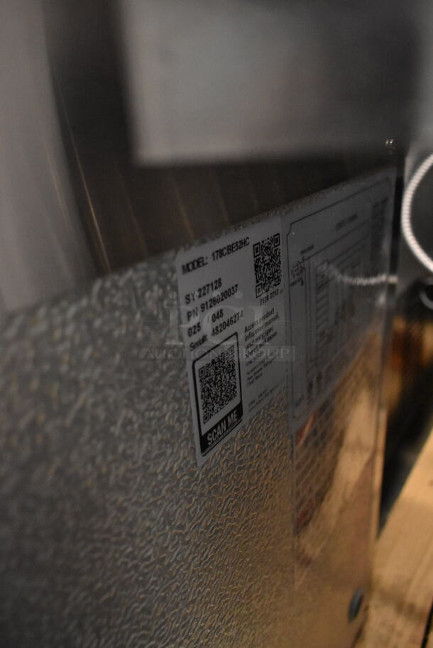 BRAND NEW SCRATCH AND DENT! 2022 Avantco 178CBE52HC Stainless Steel Commercial 2 Drawer Chef Base on Commercial Casters. 115 Volts, 1 Phase. Tested and Working! - Image 8 of 9
