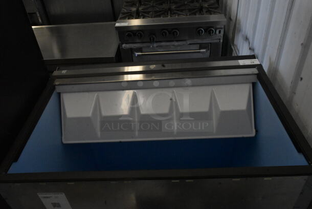 BRAND NEW SCRATCH AND DENT! 2023 Hoshizaki B-700SF Stainless Steel Commercial 700 lb. Ice Machine Bin.  - Image 3 of 4