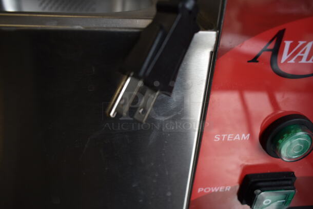 BRAND NEW SCRATCH AND DENT! Avantco 177QS1800SS QuickShot SS QS-1800 Stainless Steel Countertop Tortilla / Portion Steamer. 120 Volts, 1 Phase. Tested and Working! - Image 4 of 5