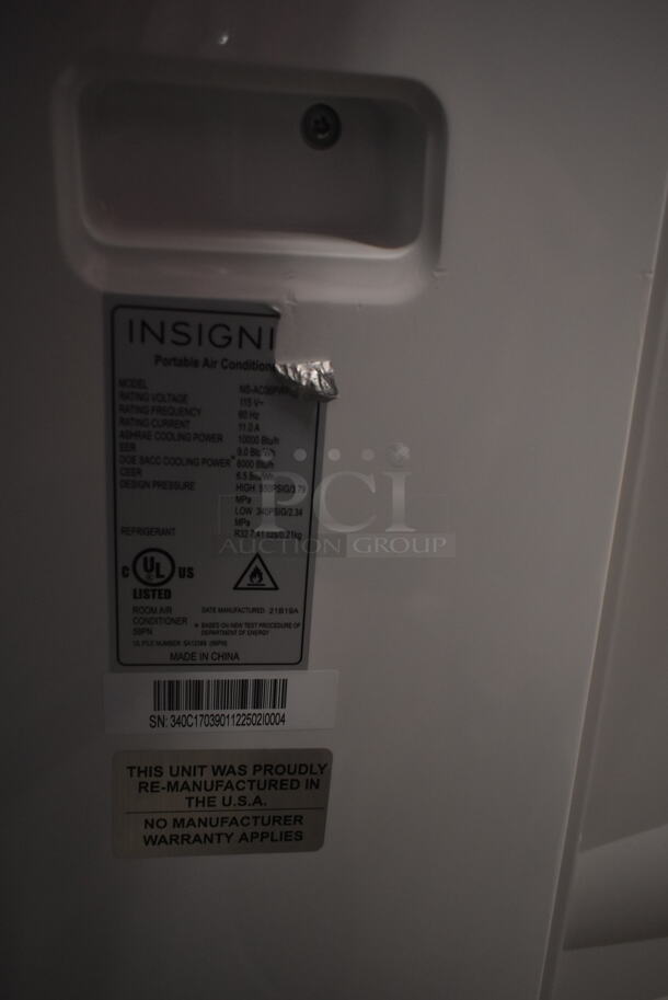 BRAND NEW SCRATCH AND DENT! Insignia NS-AC06PWH1 250 Sq. Ft. 6,000 BTU Portable Air Conditioner. 115 Volts, 1 Phase. Tested and Working! - Image 8 of 8