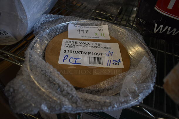 BRAND NEW SCRATCH AND DENT! Dinex DXTMP1097A 9" Wax Base for DX1087 Pellet Underliner - 12/Case - Image 2 of 3