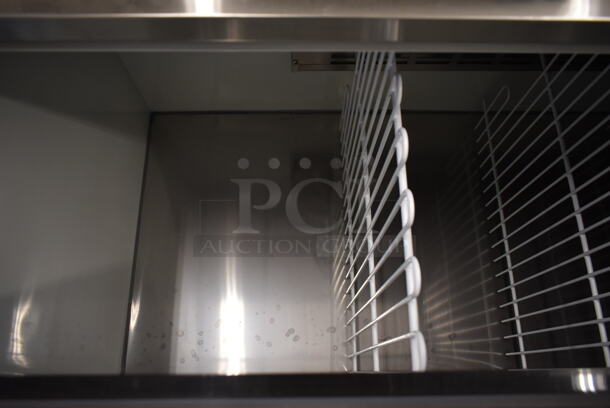 BRAND NEW SCRATCH AND DENT! 2023 Avantco 178HBB95HC Metal Commercial Back Bar Bottle Cooler w/ 3 Sliding Lids. 115 Volts, 1 Phase. Tested and Working! - Image 4 of 6