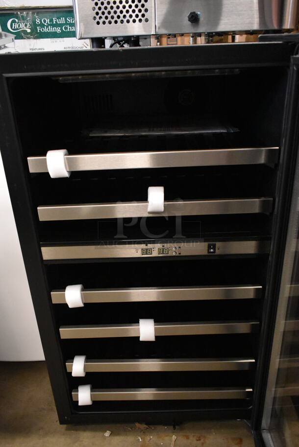 BRAND NEW SCRATCH AND DENT! Danby DWC114BLSDD 38 Bottle Dual Zone Freestanding Wine Cooler Merchandiser. 115 Volts, 1 Phase. Tested and Working! - Image 3 of 5