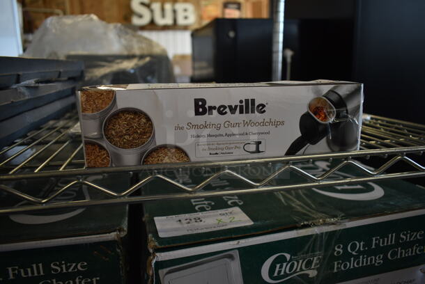 BRAND NEW SCRATCH AND DENT! Breville Commercial BSM600AWC0NUC1 Set of 4 Classic Smokehouse Wood Smoking Chips for CSM700 - Image 3 of 3