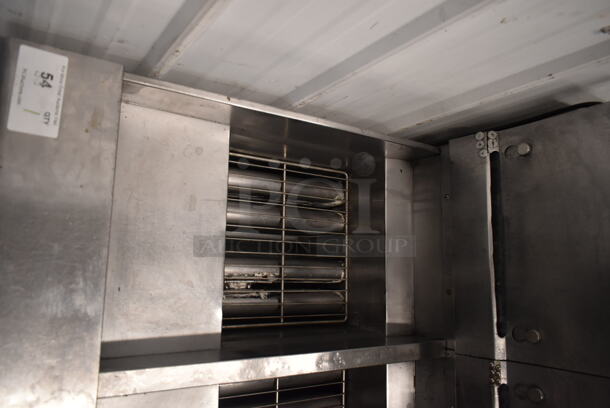 Pitco Frialator AWSSH55JS Solstice Supreme Stainless Steel Commercial Natural Gas Powered 3 Bay Deep Fat Fryer on Commercial Casters. 80,000 BTU.  - Image 4 of 10