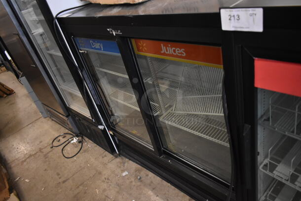 2017 True GDM-41SL-48-HC-LD Metal Commercial 2 Door Reach In Cooler Merchandiser w/ Poly Coated Racks. 115 Volts, 1 Phase. Tested and Working! - Image 2 of 6