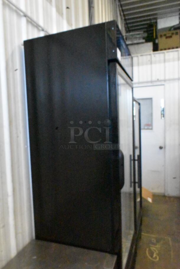 Metal Commercial Single Door Reach In Cooler Merchandiser w/ Poly Coated Racks. 115 Volts, 1 Phase. Tested and Working! - Image 2 of 3