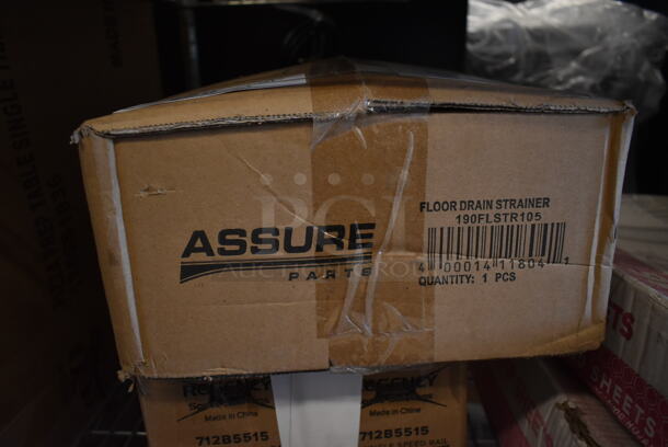 BRAND NEW SCRATCH AND DENT! Assure 190FLSTR105 10" Flanged Floor Drain Strainer (3/16" Perforations) - Image 2 of 2