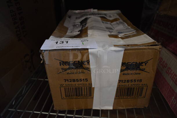 BRAND NEW SCRATCH AND DENT! Regency 712B5515 Stainless Steel Single Tier Speed Rail - 15" - Image 2 of 2