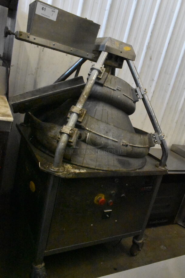 2017 BTF Konik1 I-II Metal Commercial Floor Style Dough Rounder on Commercial Casters. 220 Volts, 3 Phase.  - Image 1 of 6