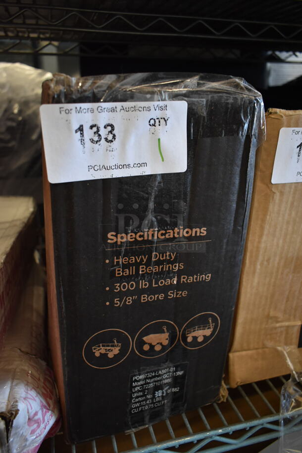 Box of 2 BRAND NEW SCRATCH AND DENT! Gorilla Carts GCT-13NF 13 Inch No Flat Replacement Tire for Utility Cart.  - Image 2 of 2
