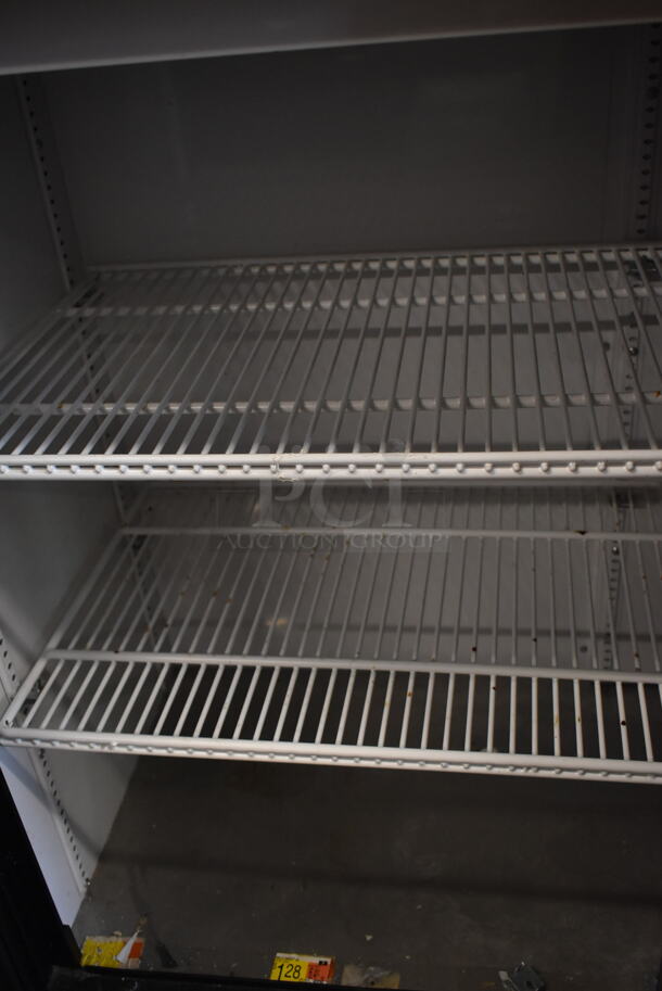 2017 True GDM-41SL-48-HC-LD Metal Commercial 2 Door Reach In Cooler Merchandiser w/ Poly Coated Racks. 115 Volts, 1 Phase. Tested and Working! - Image 6 of 6