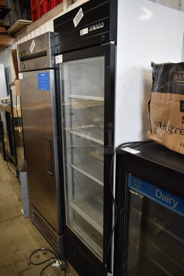 2019 Habco SE18 Metal Commercial Single Door Reach In Cooler Merchandiser w/ Poly Coated Racks. 115 Volts, 1 Phase. Tested and Working! - Image 2 of 4