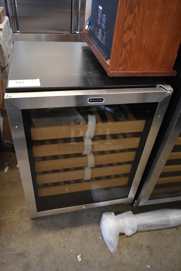 BRAND NEW SCRATCH AND DENT! Whynter BWR-541STS Metal Commercial 24" 54 Bottle Wine Cooler Merchandiser. 115 Volts, 1 Phase. Tested and Working! - Image 2 of 7