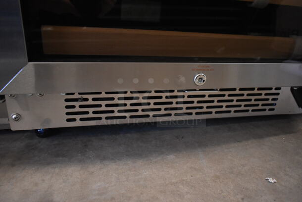 BRAND NEW SCRATCH AND DENT! Whynter BWR-1642DZ Metal Commercial Single Door Reach In 164 Bottle Dual Zone Wine Cooler Merchandiser. 120 Volts, 1 Phase. Tested and Working! - Image 3 of 6
