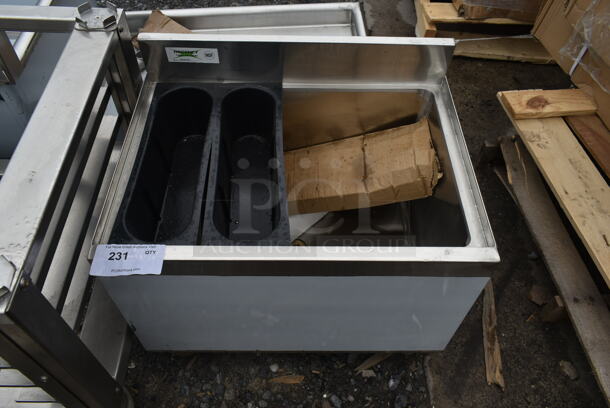 BRAND NEW SCRATCH AND DENT! Regency 600IB1824 Stainless Steel 18" x 24" Underbar Ice Bin - 77 lb. - Image 2 of 3