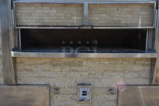 WoodStone WS-FD-8645-RFG-LR-IR-NG Metal Commercial Natural Gas Powered Fire Deck Hearth Pizza Oven. 225,000 BTU.  - Image 2 of 9