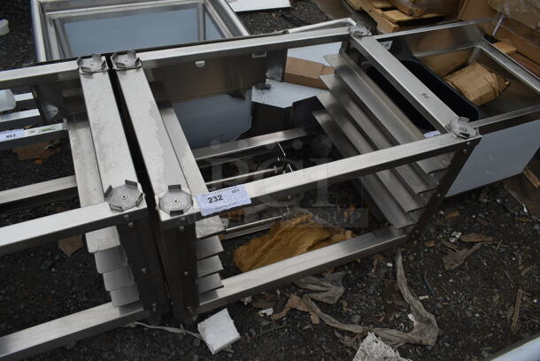 BRAND NEW SCRATCH AND DENT! Stainless Steel Commercial Pan Rack Equipment Stand.  - Image 3 of 3