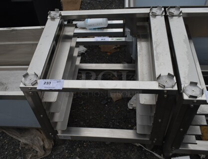 BRAND NEW SCRATCH AND DENT! Stainless Steel Commercial Pan Rack Equipment Stand. 