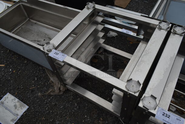 BRAND NEW SCRATCH AND DENT! Stainless Steel Commercial Pan Rack Equipment Stand.  - Image 3 of 3