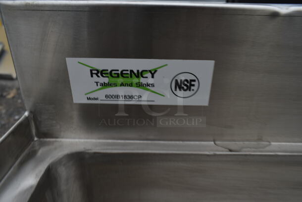 BRAND NEW SCRATCH AND DENT! Regency 600IB1836CP 18" x 36" Underbar Ice Bin with 7 Circuit Post-Mix Cold Plate and Bottle Holders - 79 lb. No Legs.  - Image 3 of 3