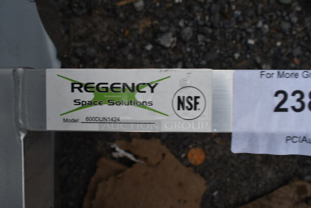 BRAND NEW SCRATCH AND DENT! Regency 600DUN1424 24" x 14" x 8" Aluminum Dunnage Rack - 1300 lb. Capacity - Image 3 of 3