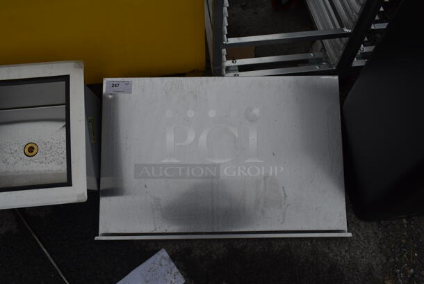 BRAND NEW SCRATCH AND DENT! Stainless Steel Wall Mount Shelf.  - Image 1 of 2