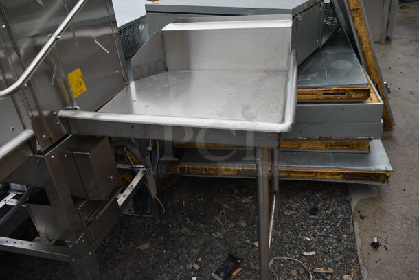 Knight KLE 175 GT Stainless Steel Commercial Corner Pass Through Dishwasher w/ Left and Right Side Clean Dishwasher Tables. 120 Volts, 1 Phase.  - Image 3 of 7