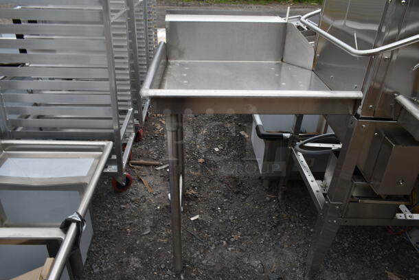 Knight KLE 175 GT Stainless Steel Commercial Corner Pass Through Dishwasher w/ Left and Right Side Clean Dishwasher Tables. 120 Volts, 1 Phase.  - Image 4 of 7