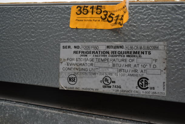 8'x8' Norlake SELF CONTAINED Walk In Cooler Box w/ Copeland FJEF-0100-CAV-260 208-230 Volt, 1 Phase Compressor and Norlake CPB075DC-A 208-230 Volt, 1 Phase Condenser. No Floor.  - Image 9 of 11
