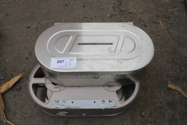 2 Metal Wall Mount Toilet Paper Dispenser. 2 Times Your Bid! - Image 1 of 5