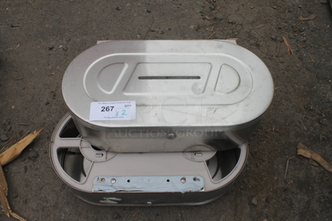 2 Metal Wall Mount Toilet Paper Dispenser. 2 Times Your Bid!