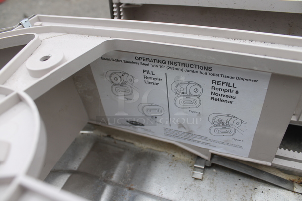 2 Metal Wall Mount Toilet Paper Dispenser. 2 Times Your Bid! - Image 3 of 5