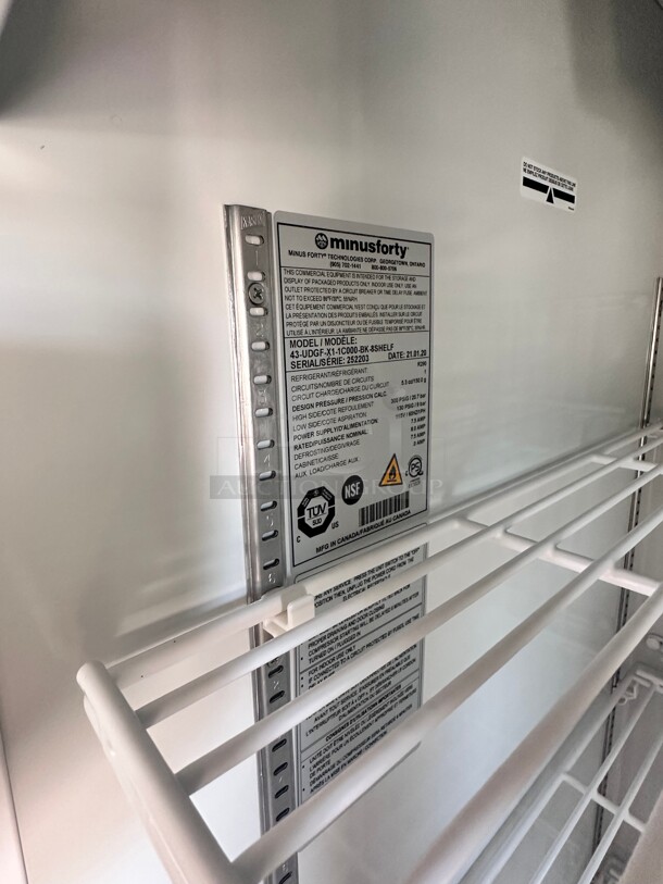 Late Model Minus Forty 43-UDGF 43 Cu Ft Double Door Freezer 115 Volt Working - Image 3 of 5