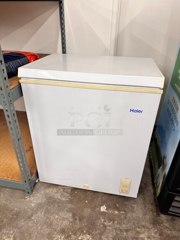 Haier 5.0 Cu. Ft. Capacity Freezer with Removable Basket: White 115 Volt Working - Image 2 of 6