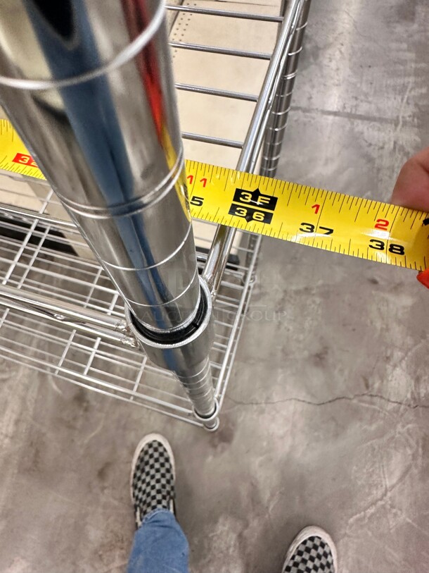 Commercial 36 inch Stainless Steel Wire Rack NSF - Image 3 of 4