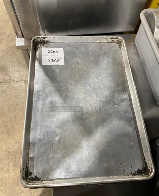 Stainless Steel Sheet Pans! 5X Your Bid! - Image 1 of 5