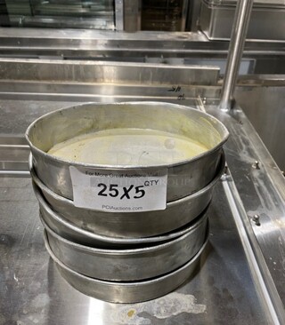 American Metalcraft Stainless Steel Round Pans! 5x Your Bid!