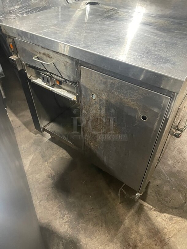 Franke All Stainless Steel Working Table With 2 Underneath Storage Space And Warming Drawer! 120V 1PH - Image 3 of 9