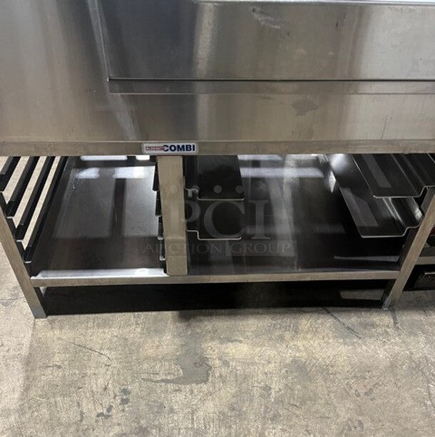 WOW! Blodgett Commercial Electric Powered Single Door Oven/Steamer Combi Oven! With View Through Door! With Metal Oven Racks! With Pan Rack Holder Area Underneath! All Stainless Steel! On Legs! Working When Removed! Model: COS101S SN: 081793HG014S 208V 60HZ 3 Phase - Image 5 of 9
