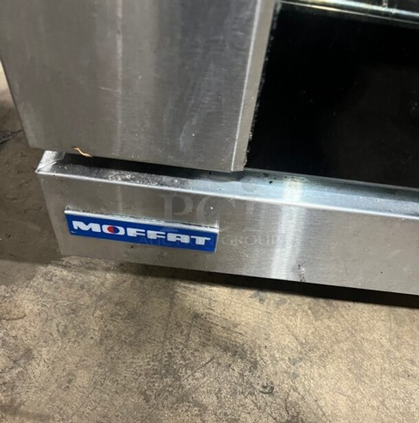 Turbofan Moffat Commercial Countertop Electric Powered Convection Oven! With View Through Door! Metal Oven Racks! All Stainless Steel! Working When Removed! - Image 3 of 10