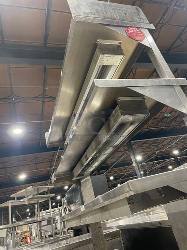 Franke All Stainless Steel Prep/Delivery Counter! With Under The Hood Heat Lamp and Build In Cubby's For Utensils! SN: 307160000534 120V 1PH - Image 5 of 11