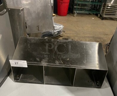 Stainless Steel 3 Compartment Organizer!
