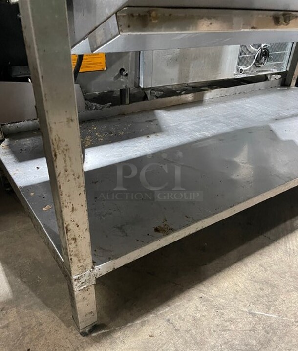 Franke All Stainless Steel Prep/Delivery Counter! With Under The Hood Heat Lamp and Build In Cubby's For Utensils! SN: 307160000534 120V 1PH - Image 7 of 11