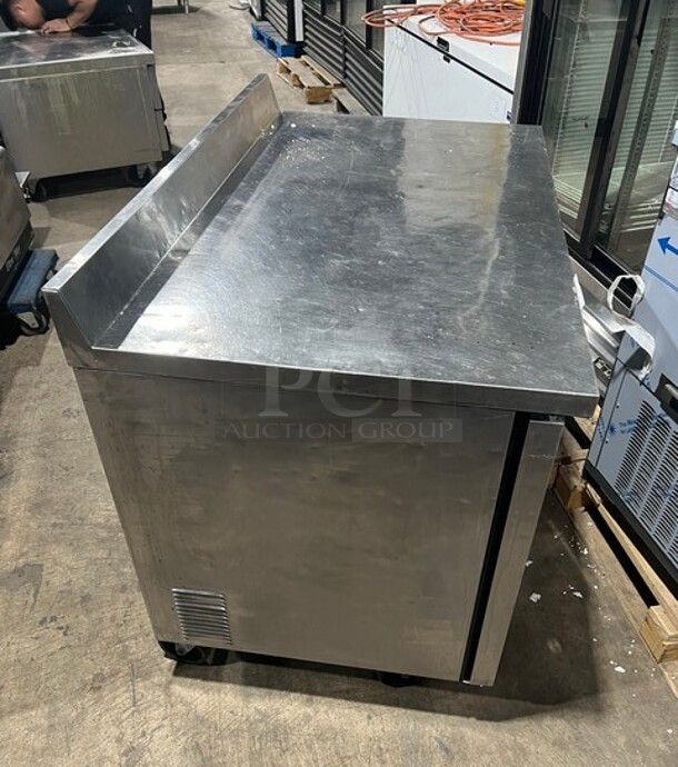 True Commercial 2 Door Refrigerated Lowboy/Worktop Cooler! With Backsplash! All Stainless Steel! On Casters! Model: TWT48 - Image 2 of 8