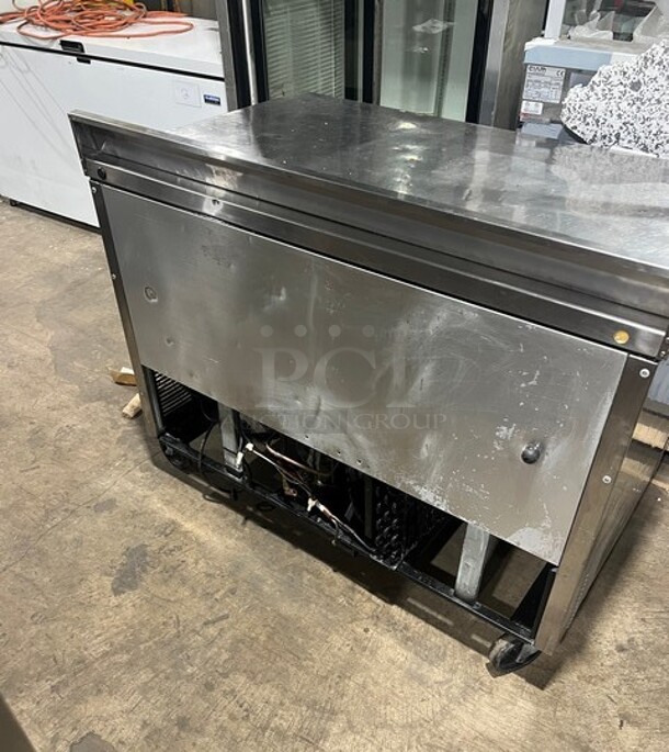 True Commercial 2 Door Refrigerated Lowboy/Worktop Cooler! With Backsplash! All Stainless Steel! On Casters! Model: TWT48 - Image 3 of 8